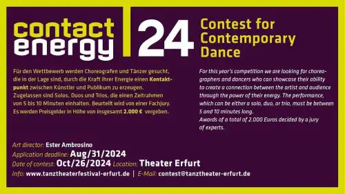 GERMANY: contact.energy’24 –  contemporary dance contest