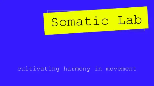 ONLINE: Somatic Lab